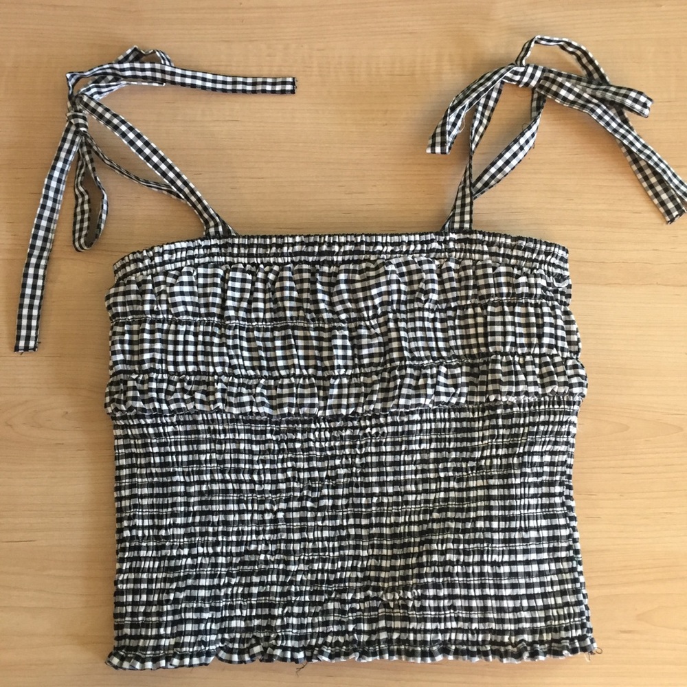 Black Gingham Cami (NWT)